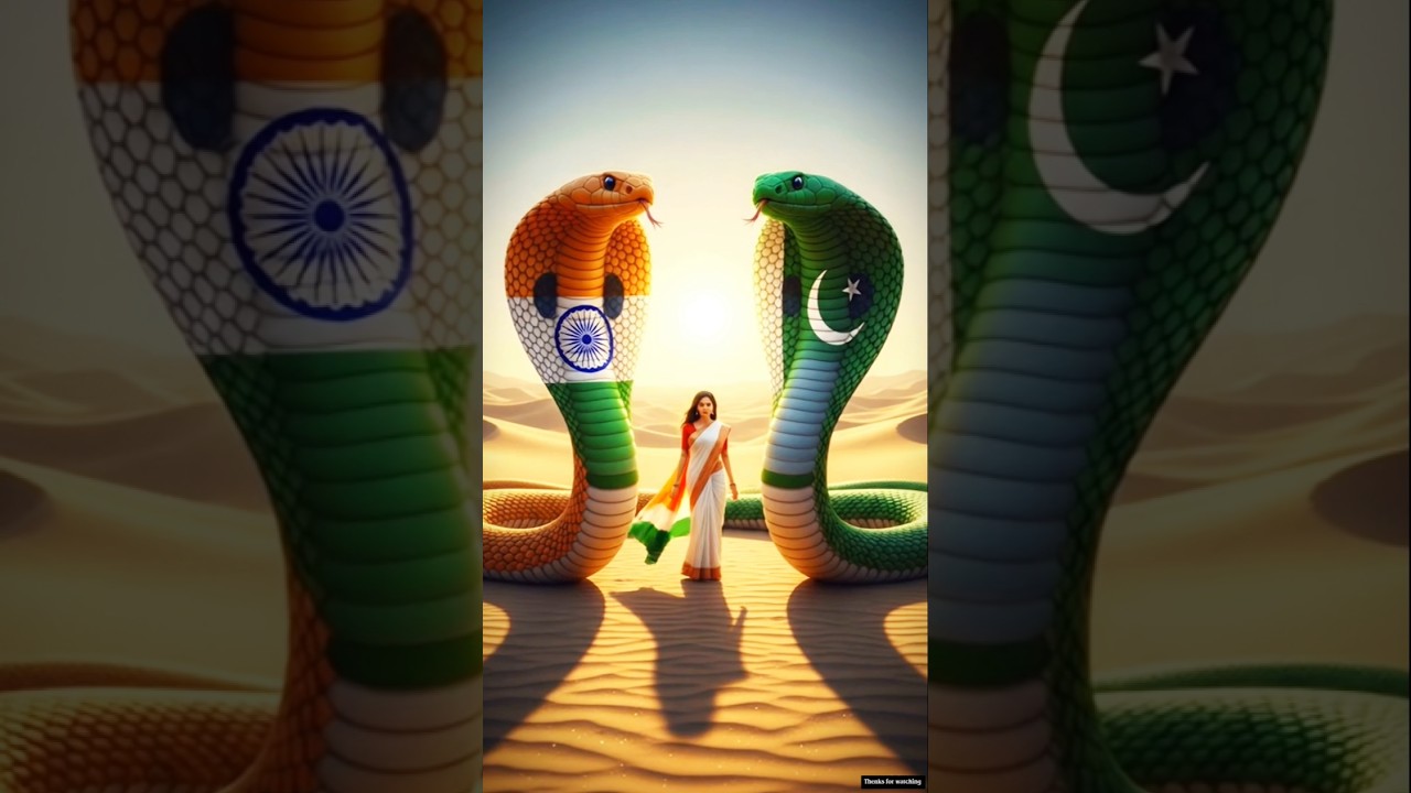 India vs Pakistan snek 🐍 race ai shorts | #shorts #shortsfeed #indiavspakistan #india #pakistan #yt