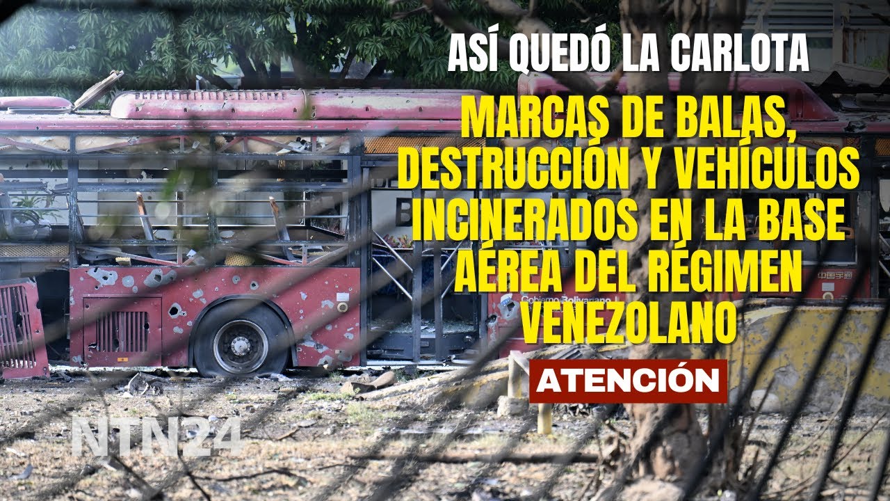 Así quedaron las calles en Caracas tras el ataque de EE.UU. a varias instalaciones militares