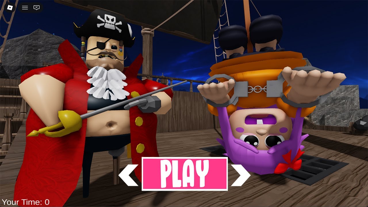 PIRATE BARRY'S PRISON RUN! (OBBY) - BABY POLLY PRISONER ESCAPE GOES WRONG?! - ROBLOX #barry #roblox