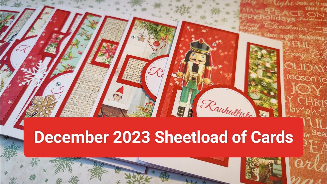 Making a SheetLoad of Cards with Mintay papers | #SUYSDec2023 #showusyoursheetload