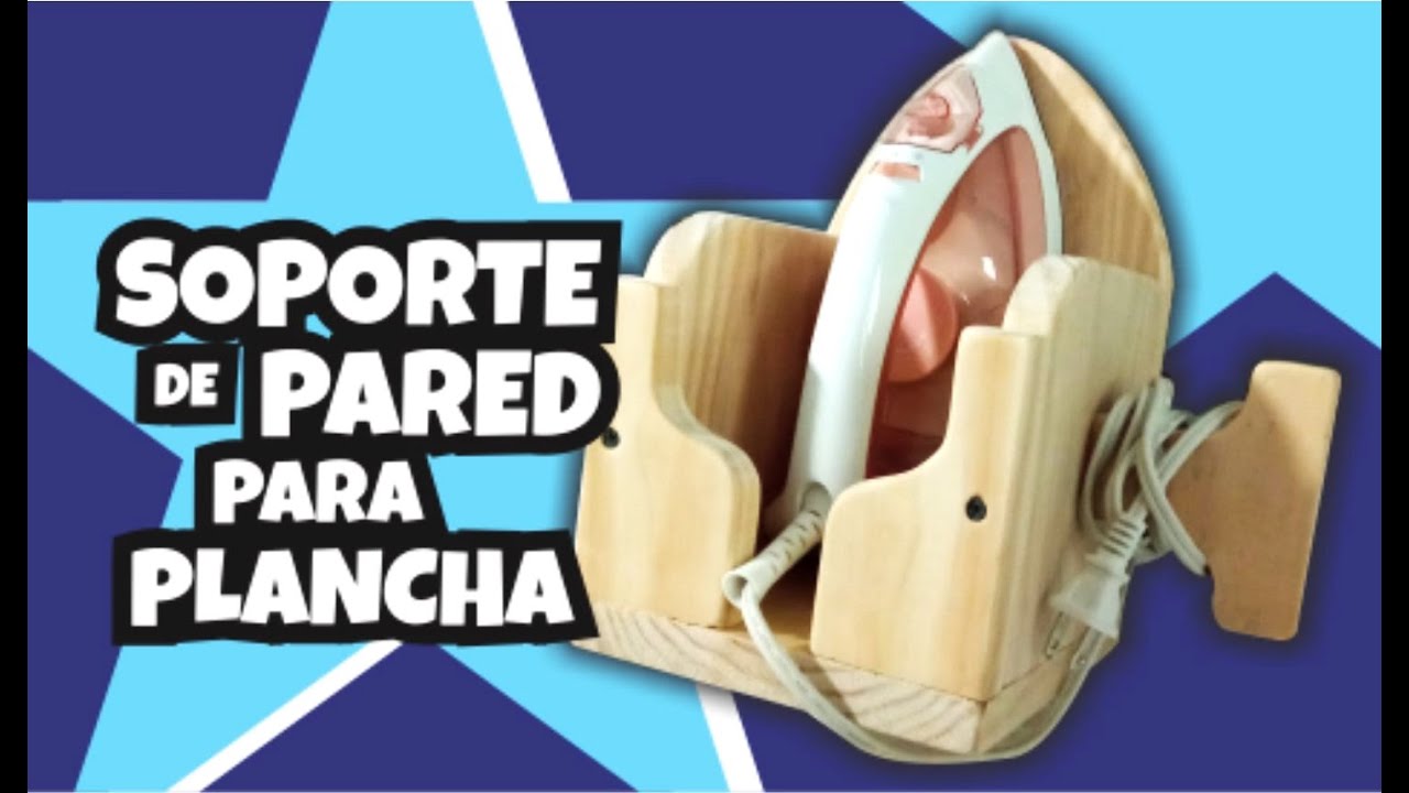 Soporte de pared para una plancha de ropa