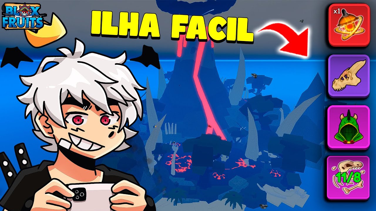 COMO FAZER A NOVA ILHA DO VULC&Atilde;O E AS MISS&Otilde;ES PRA PEGAR A RA&Ccedil;A DRACO NO BLOX FRUITS!!🐲❄️