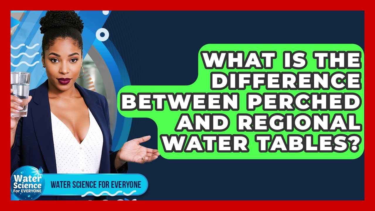 What Is The Difference Between Perched And Regional Water Tables? - Water Science For Everyone