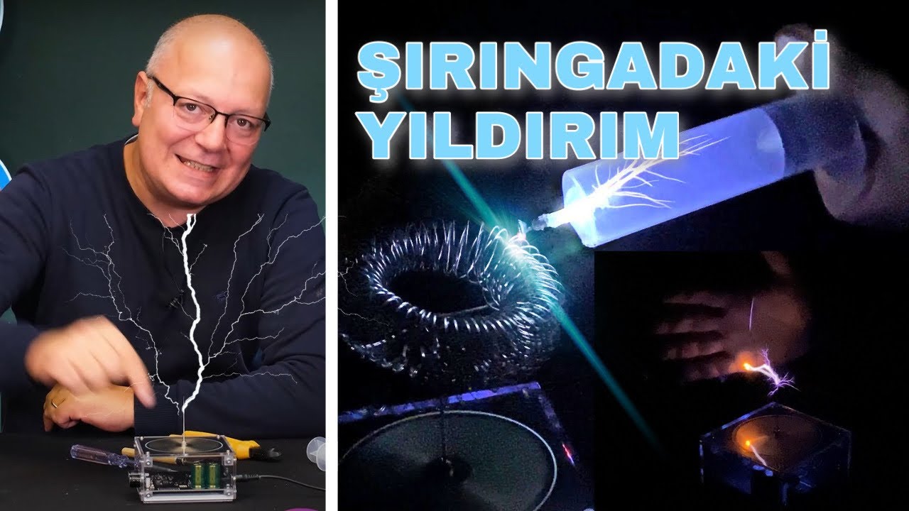 ŞIRINGADA YILDIRIM ÜRETMEK - TESLA BOBİNİ DENEYLERİ