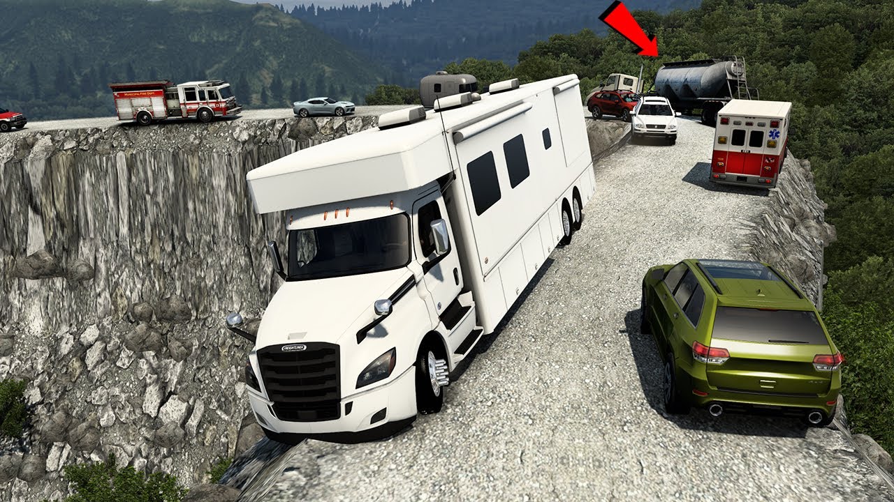 LAS CARAVANAS MAS GRANDES DE HONDURAS camión freightliner CARRETERAS EXTREMAS ats 1.43