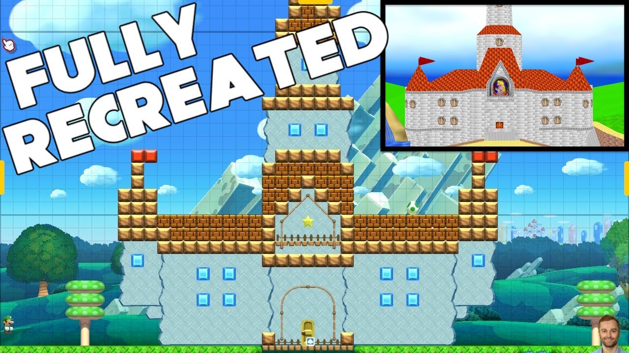 I recreated the entirety of Super Mario 64 in Mario Maker 2