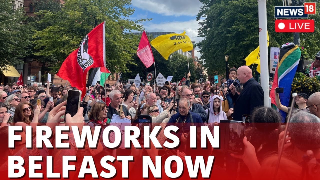 Northern Ireland News Live | Protest Against Illegal Immigration In Belfast Live | UK Protest | N18G