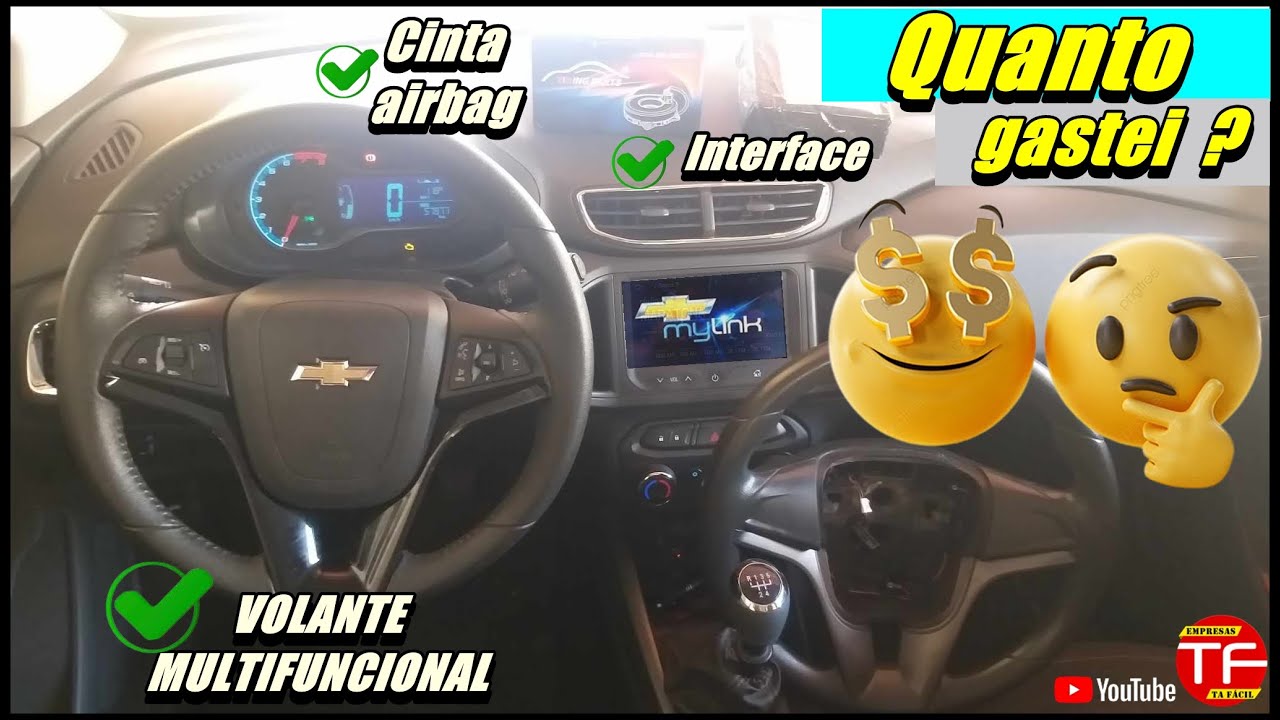 Quanto gastei para colocar volante multifuncional no Onix