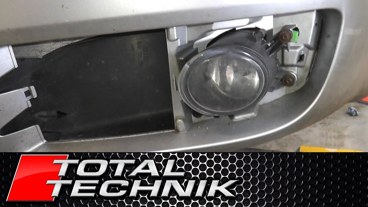How to Remove Fog Light (Fog Lamp) - Audi A4 S4 - B6 - 2001-2005 - TOTAL TECHNIK