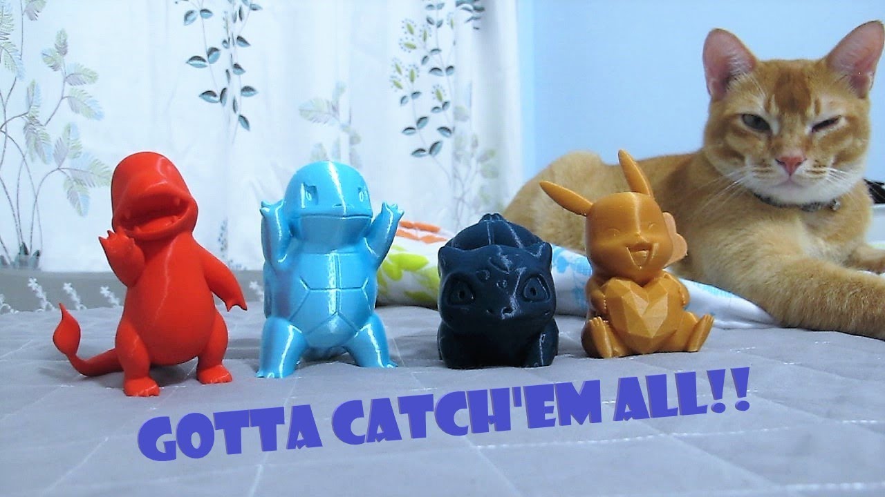 Satisfying Starter Pokemon 3D Printing Timelapse