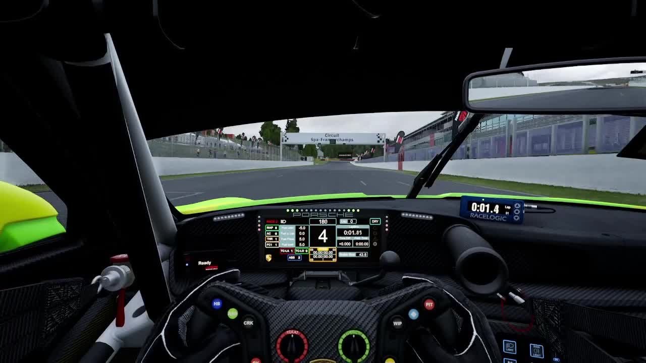 ACC Spa-Francorchamps Porsche 911 (992) GT3 R (Dry) Track Guide (Hotlap + Telemetry)