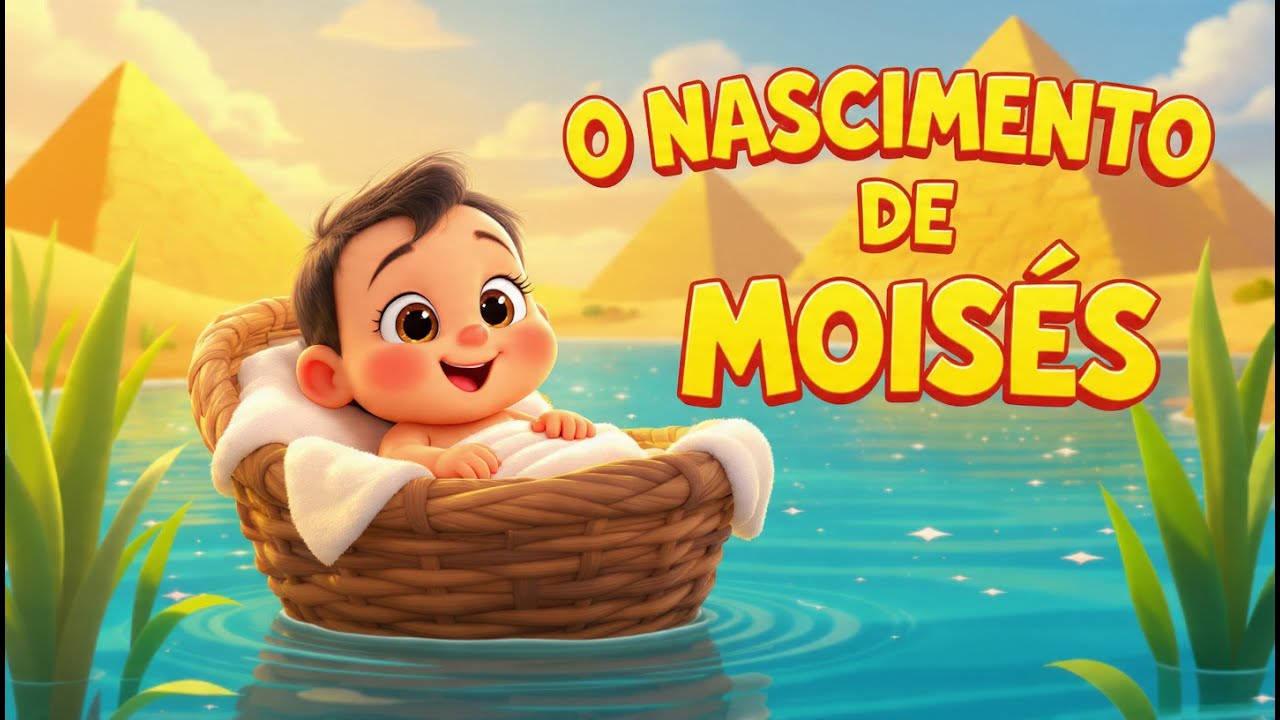 História Bíblica Infantil – O Nascimento de Moisés | Aventuras com Fé #valorescristãos #féinfantil