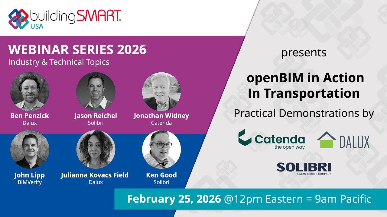 openBIM in Action Transportation: Catenda • Dalux • Solibri [bS USA Webinar 2026.02.25 ]