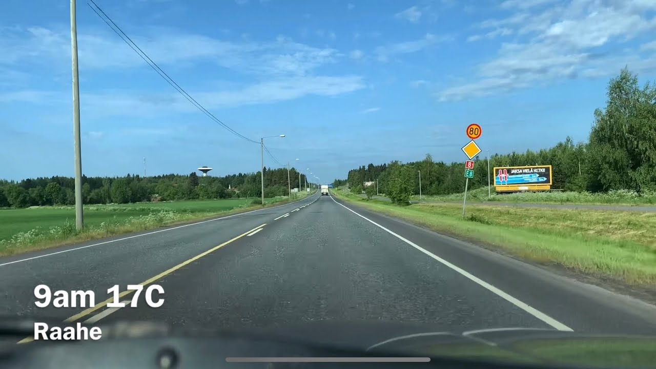 Car Vlog Driving from Pattijoki to Raahe | Today in Finland #108