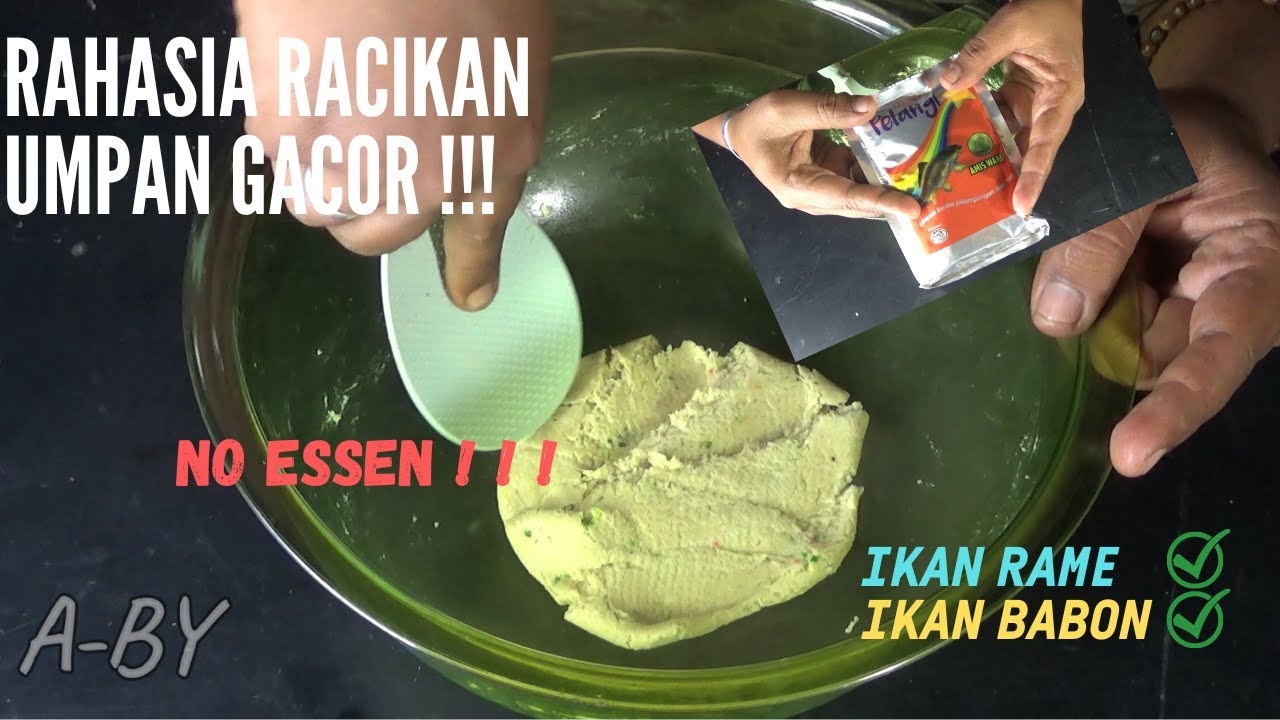 RAHASIA RESEP UMPAN IKAN MAS GACOR !! IKAN PASTI MAKAN !! UMPAN PUTIH IKAN MAS || NO ESSEN