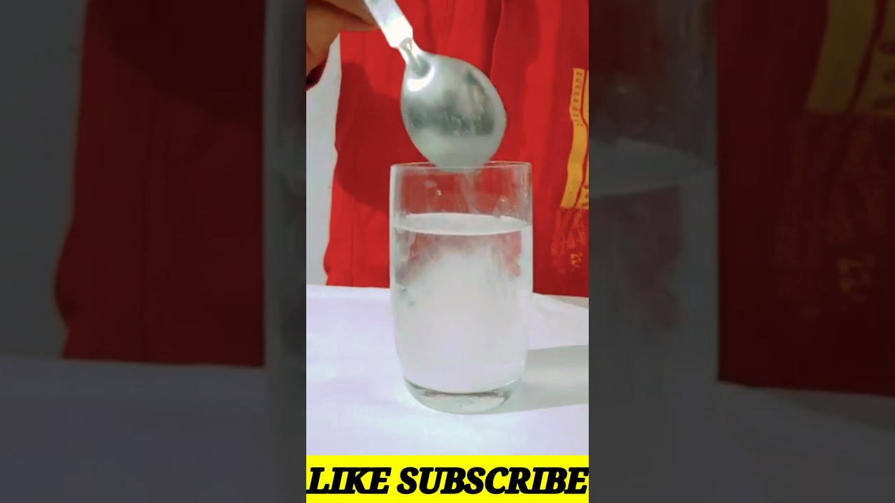 Water+Salt+Baking soda Reaction😱😱