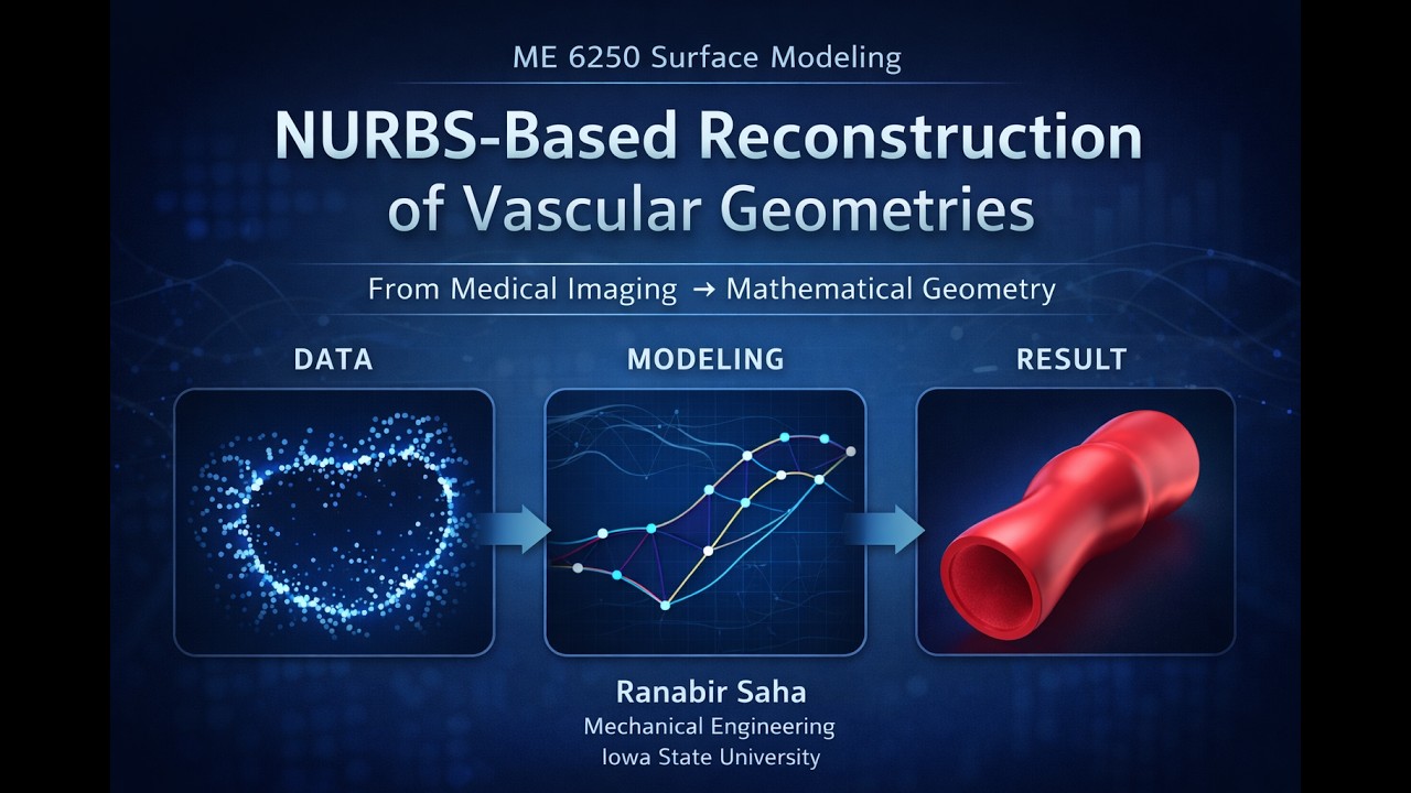 NURBS-Based Vascular Geometry Reconstruction | Surface Modeling | Biomedical CFD/FEA