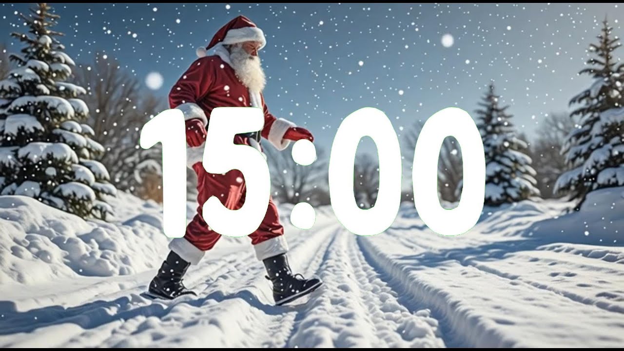 15-minute dancing Santa timer! 🎅