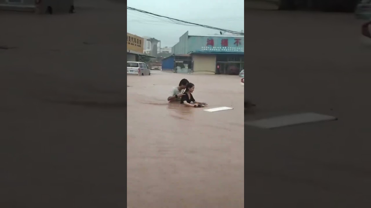 Heavy rain caused disasters in Xintang Guangzhou#Flood#Flood fighting and rescue#CapCut#fl