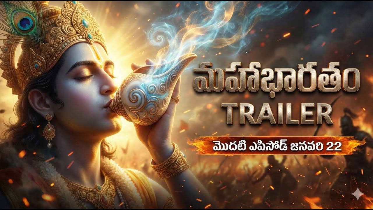 మహాభారతం ట్రైలర్ విడుదల! | మొదటి ఎపిసోడ్ జనవరి 22న | Mahabharatam Official Trailer