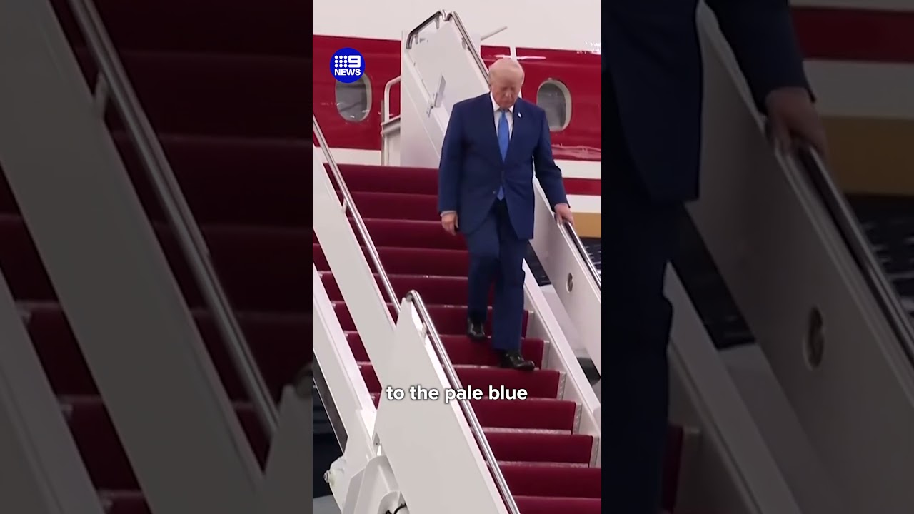 Trump unveils $570 million jet | 9 News Australia