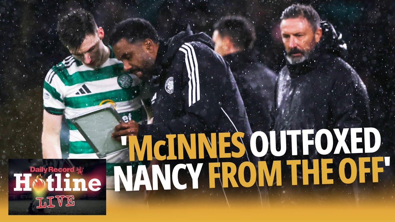 Derek McInnes outfoxed Wilfried Nancy from the off on his Celtic bow - Hotline Live