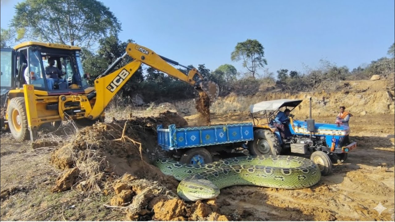 New JCB 3DX Eco in Mud Loading | Mahindra & New Holland Tractors with Trolley on Rough Tracks