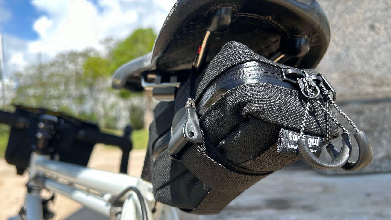 MTB、ロード、グラベル。車種を問わないサドルバッグ【Tadequi 2 hour tripper】