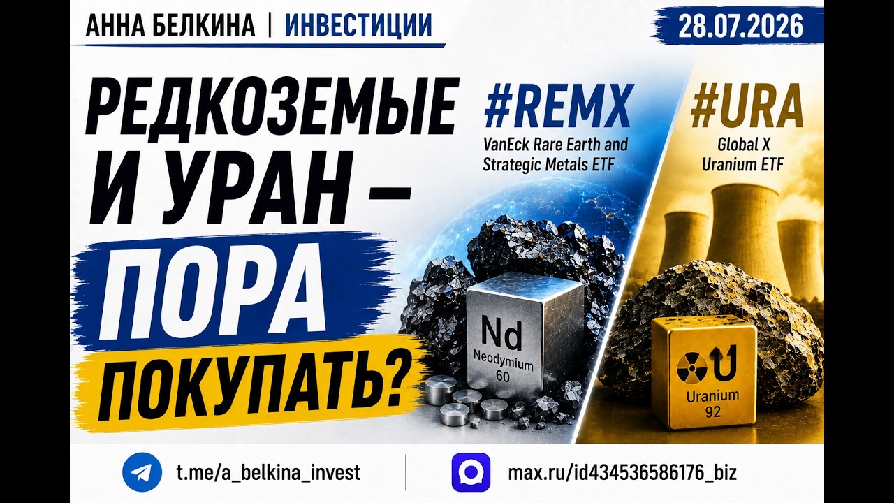 Редкоземельные металлы и уран: пора покупать? | REMX, URA