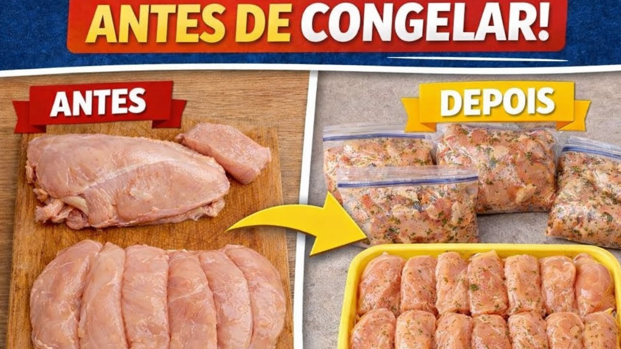 Antes de Congelar Filé de Frango, Veja Isso