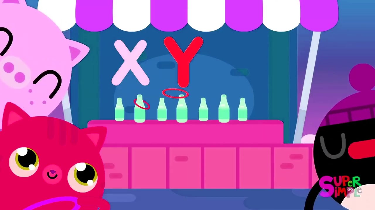 Эффекты логотипа Super Simple Song ABC, спонсированные Klasky Csupo 2001 Effects.