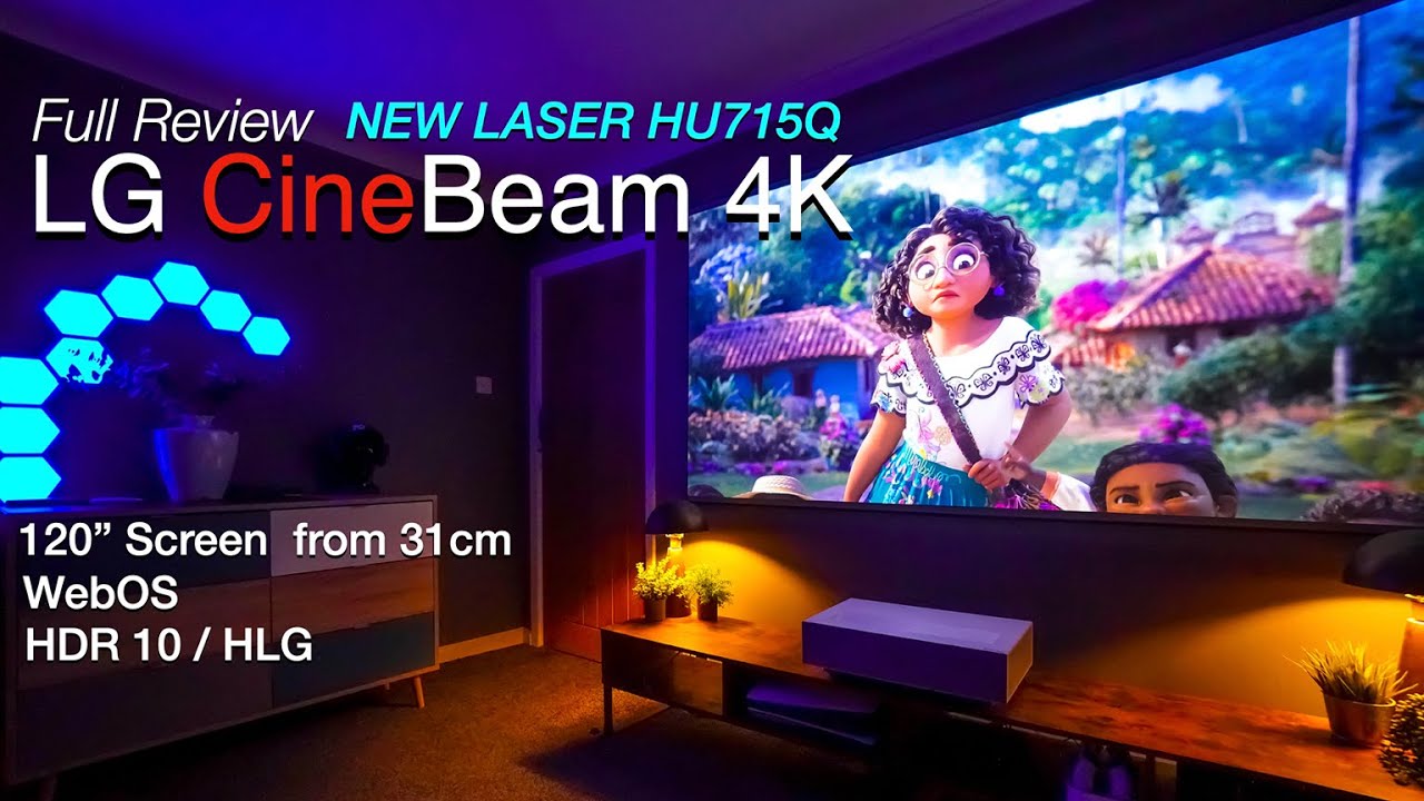 NEW LG CineBeam HU715Q 4K Laser Ultra Short Throw Projector 120