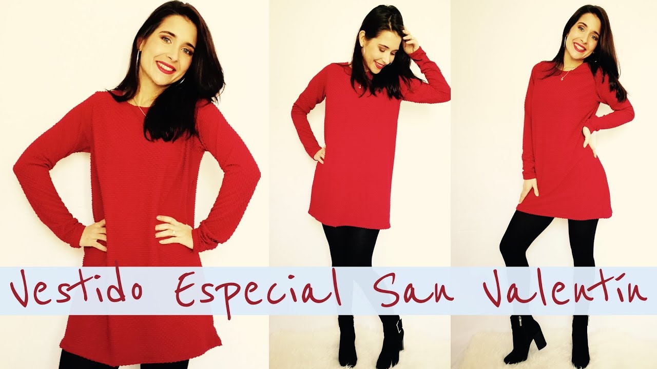 Cómo hacer un vestido muy fácil para San Valentín sin moldes! | DIY
