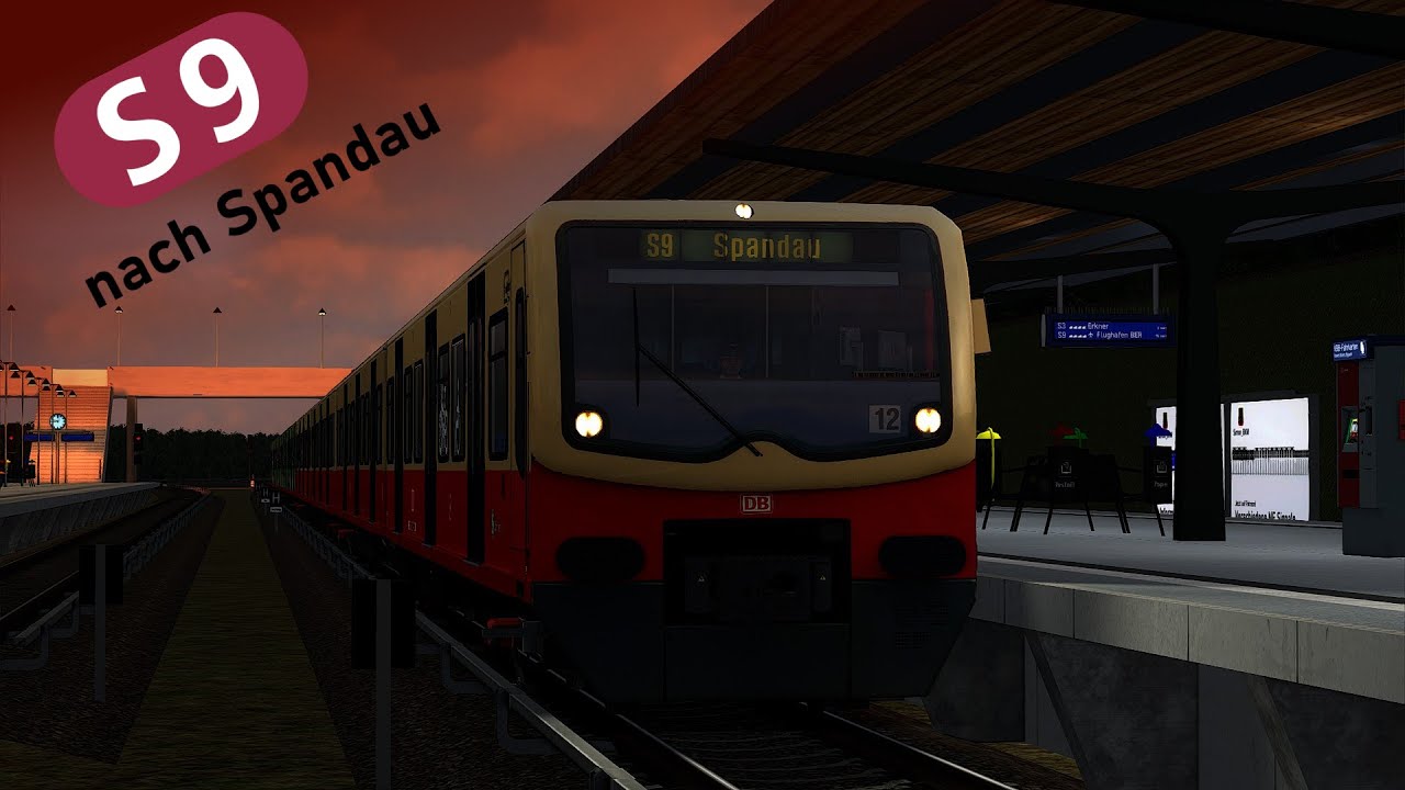 S-Bahn Berlin - S9 nach Spandau - BR481 Mod + Bewerber - Orignal Ansagen