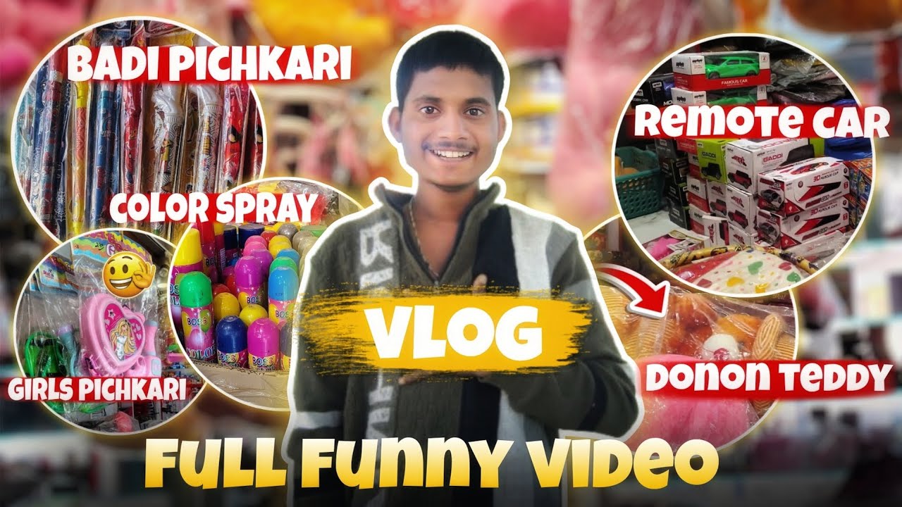 Badi pichkari 🔫 | remote car 🚗 | colour spray🚿 | girls pichkari 🔫 | donon teddy 🧸| vlog | #vlog 