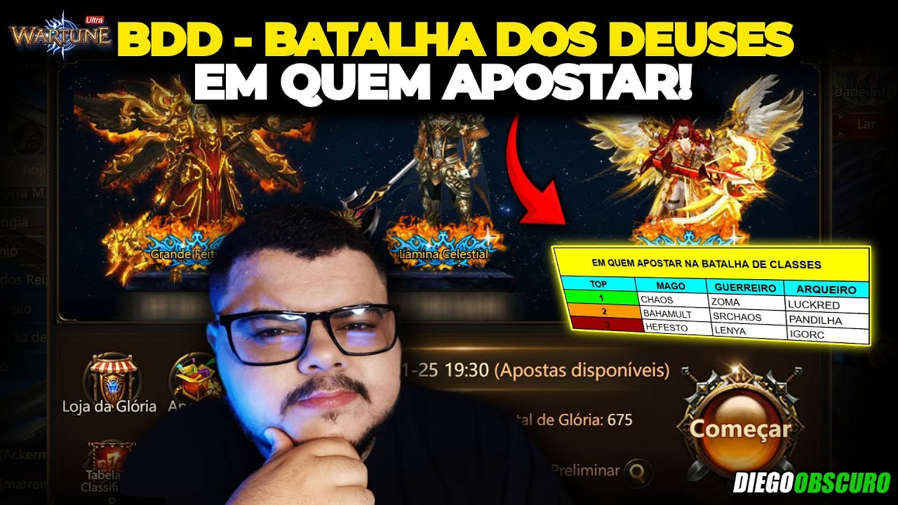 Quem Vai VENCER na BDD Os Melhores do Wartune Ultra!