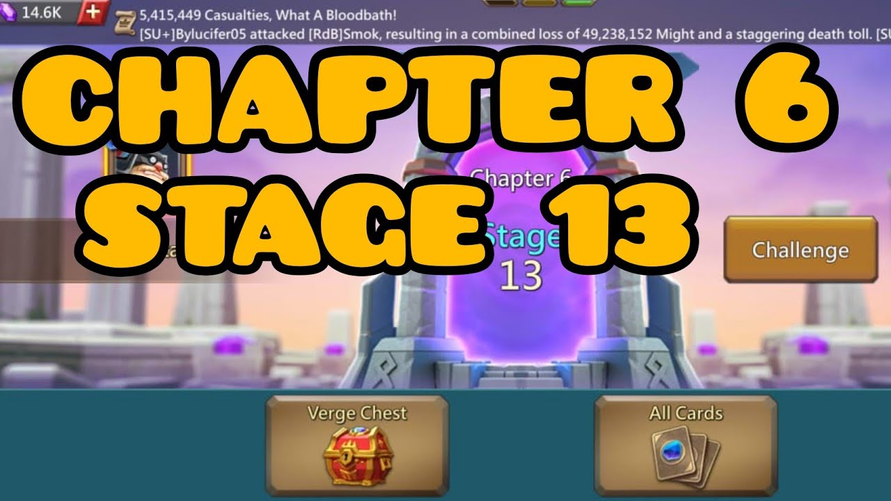 Lords Mobile Vergeway chapter 6 stage 13  easiest guide