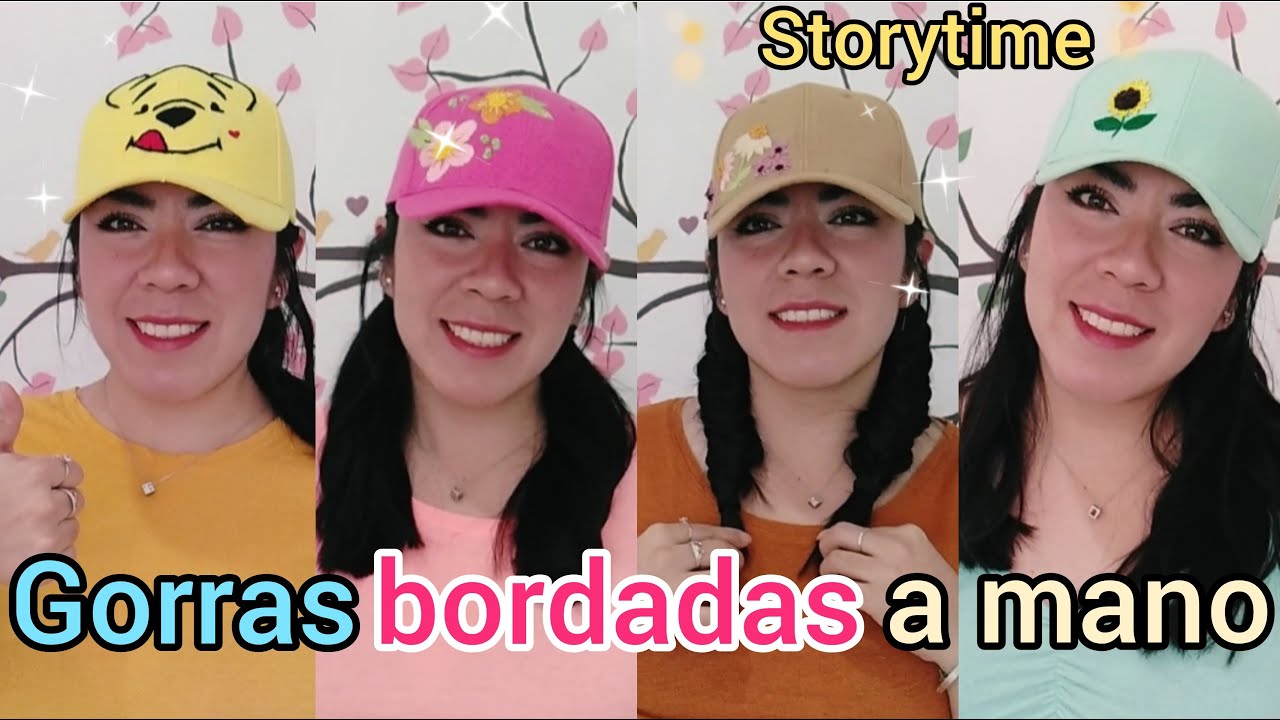 ¿Cómo bordar una gorra a mano?🌺🌻🌿| Storytime | Lo Luna