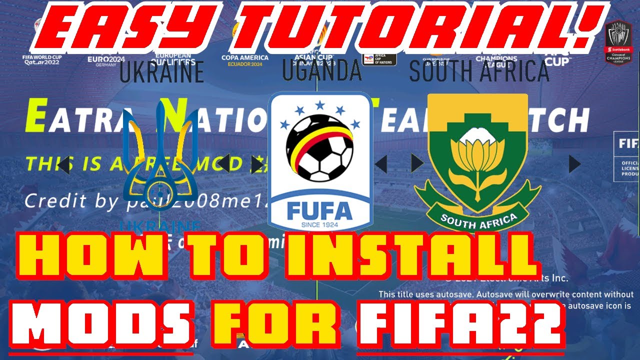 КАК УСТАНОВИТЬ МОДЫ НА FIFA 22 &mdash; ПРОСТОЕ РУКОВОДСТВО! (Игровой процесс / Сборные / Формы и т.д.)