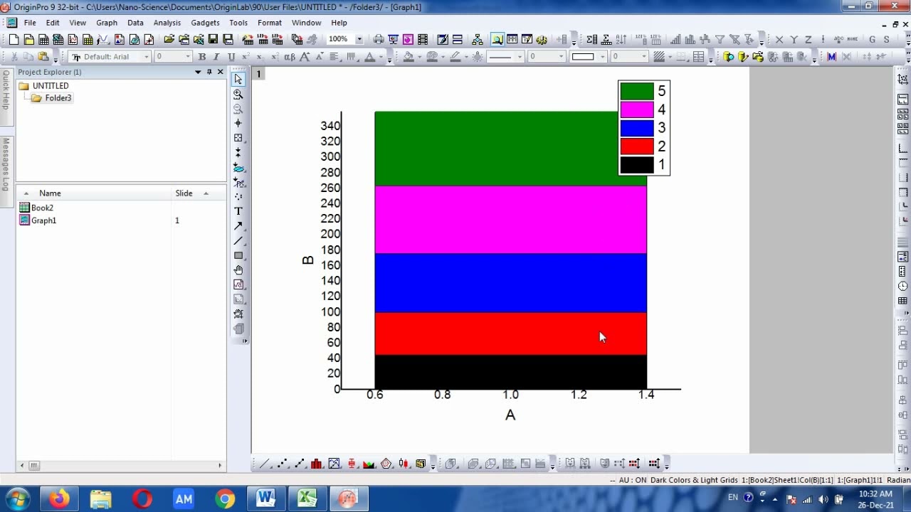 how to plot a stack type graph