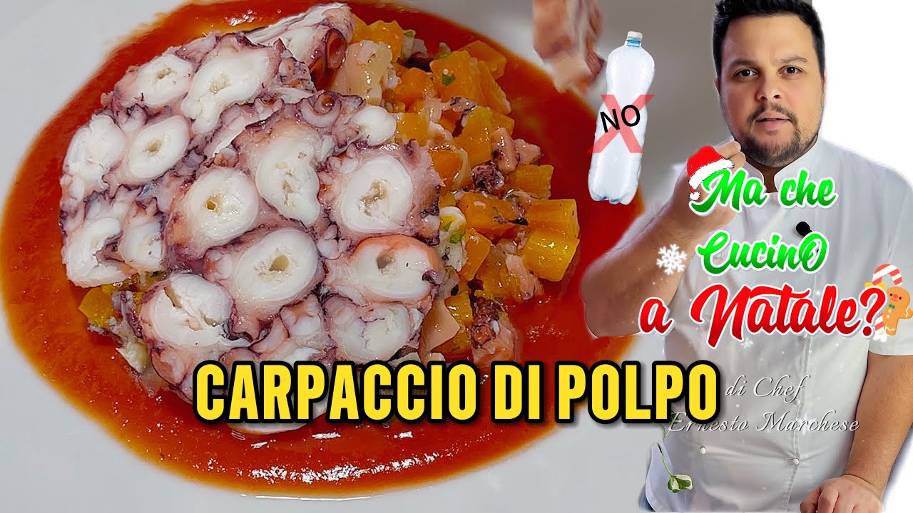 Carpaccio di polpo senza bottiglia