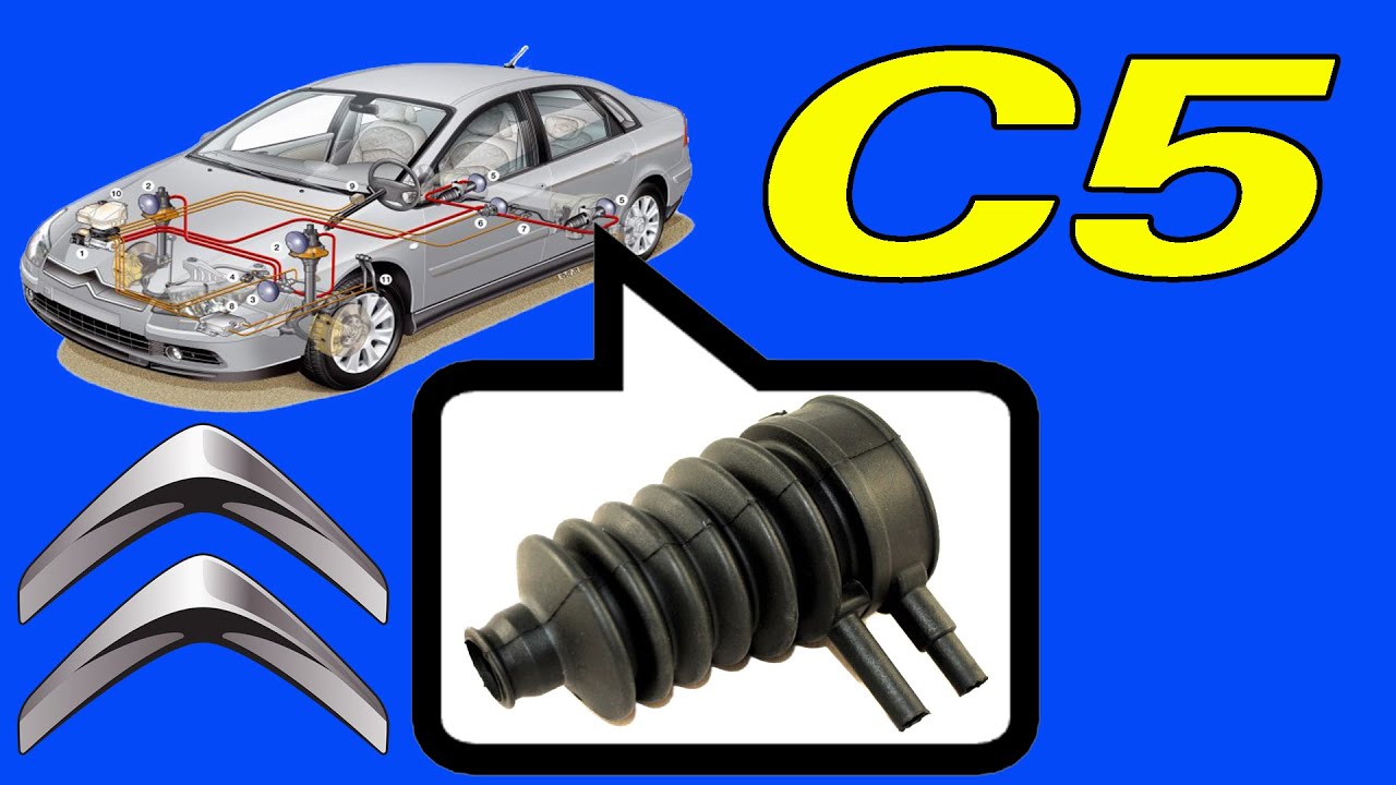 How to change rear shock absorber protective rubber on a Citroen C5