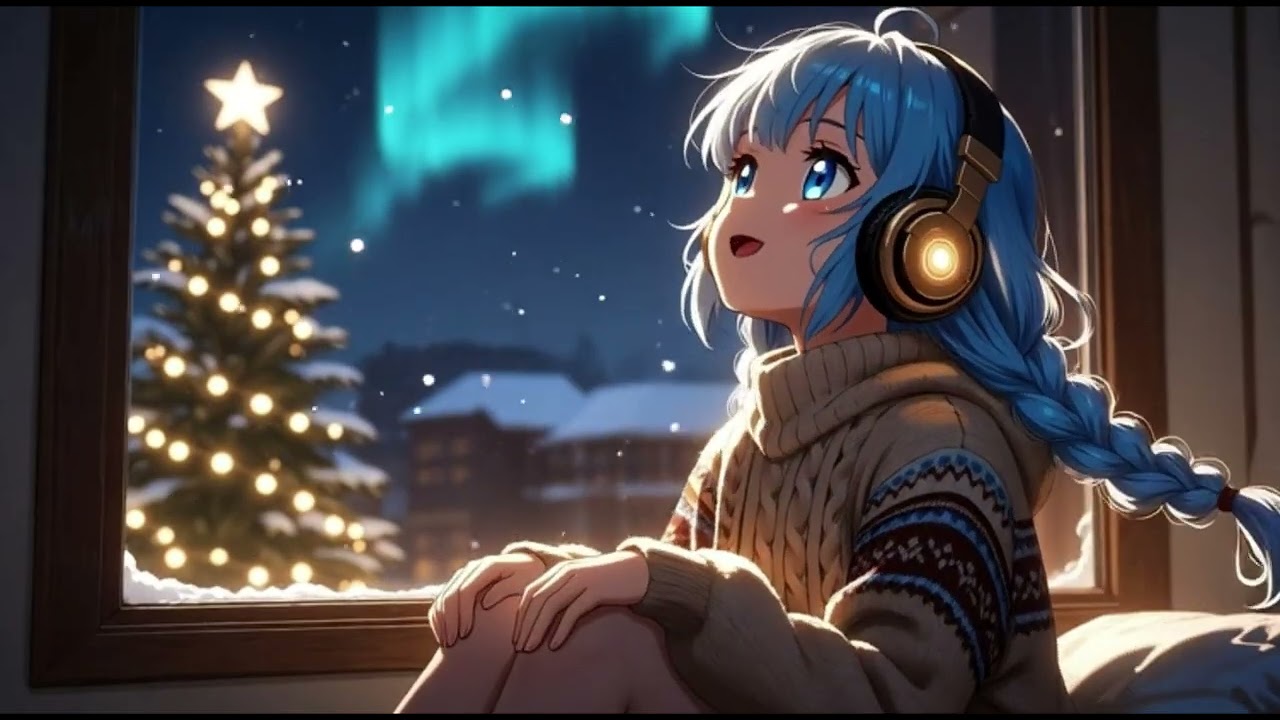 aurora dreams ❄️ lofi hip hop radio - winter night chill beats to relax / study to