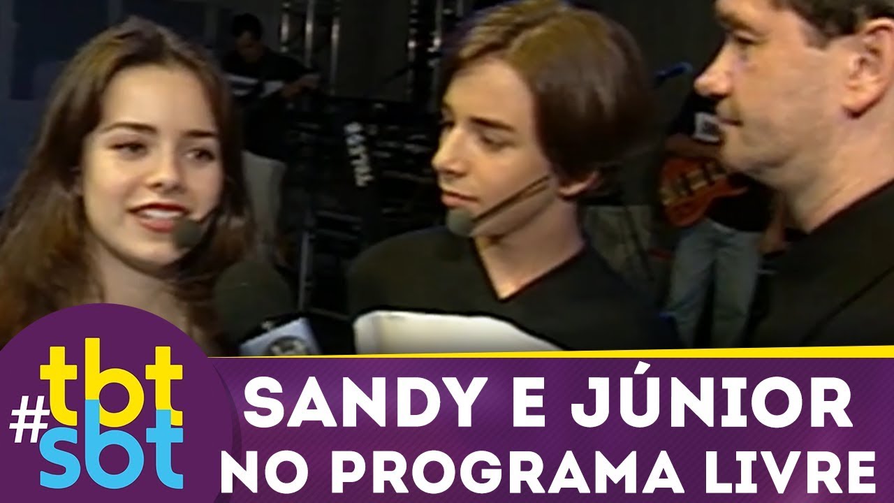 Programa Livre mostra bastidores de show incrível de Sandy e Júnior | tbtSBT (1998)