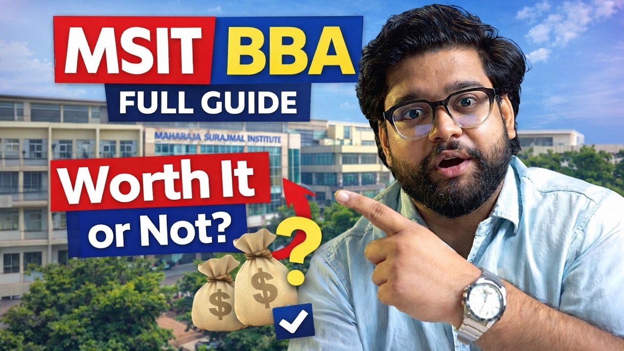 Maharaja Surajmal Institute of Technology | Is MSIT Worth It for BBA? Honest Review (GGSIPU)