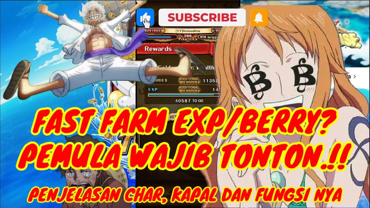 FAST FARM EXP/BERRIES TERCEPAT BAGI KAUM PEMULA 🔥🔥🔥 | ONE PIECE TREASURE CRUISE INDONESIA