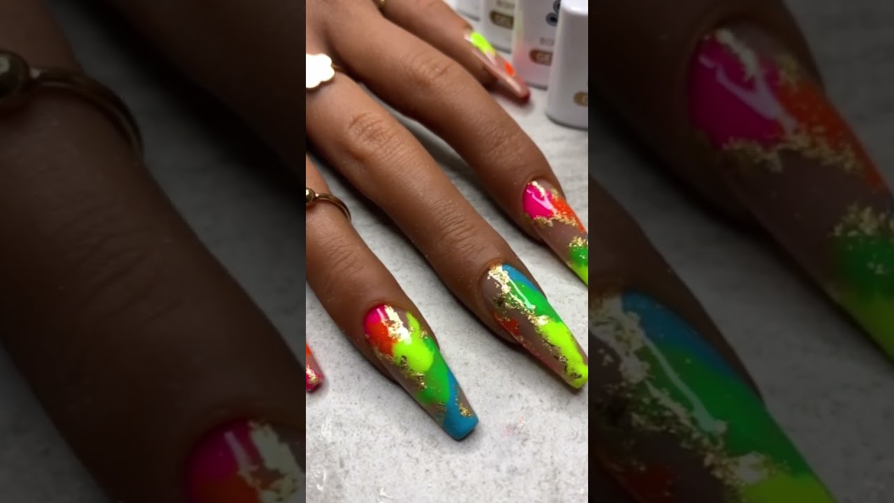 Pretty Neon Gel Polished From Born Pretty ♡ NailholicStudio