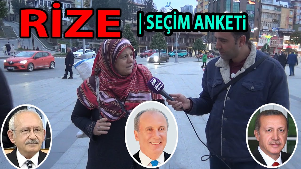 Recep Tayyip Erdoğanın Memleketi Rizede Dev Seçim Anketi | Kılıçdaroğlu mu İnce mi Erdoğan mı