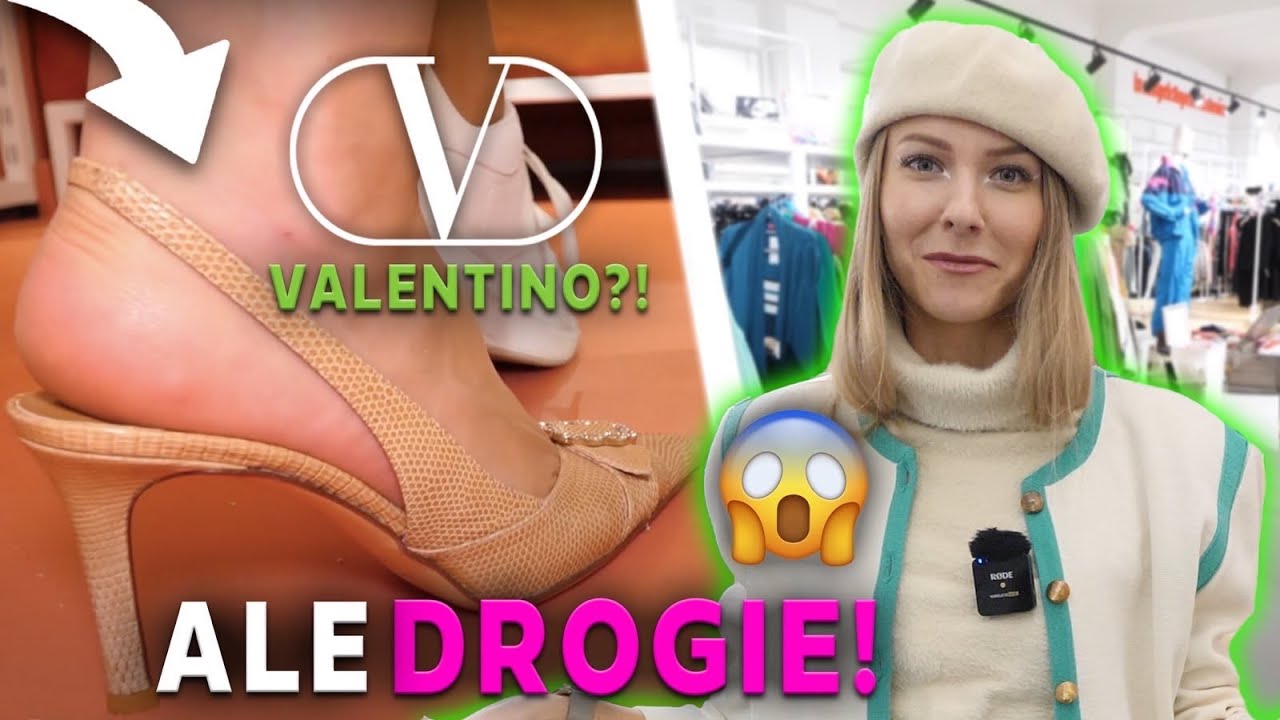 MOJE PIERWSZE BUTY VALENTINO ZA 4.000 ZŁ Z LUMPEKSU! 🤯 *jak w nich chodzić?! 🫢*