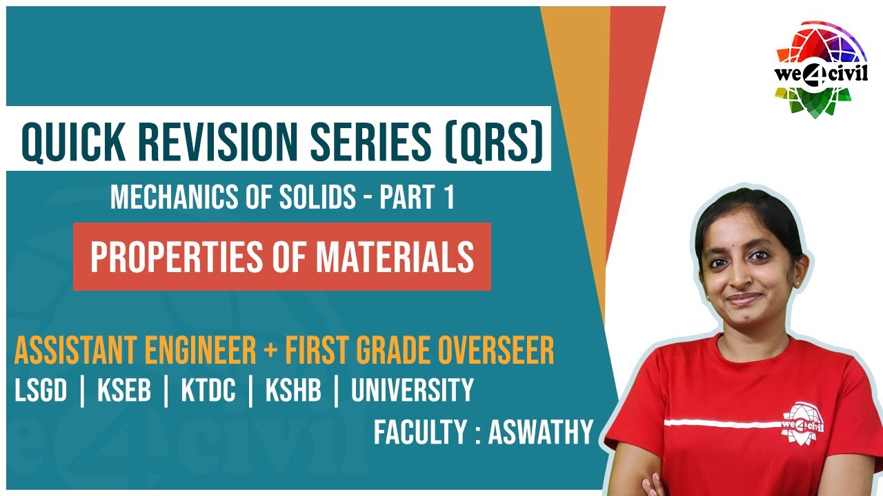 Mechanics of Solids - Part 1 | Quick Revision Series | AE + Overseer | LSGD - KSEB |